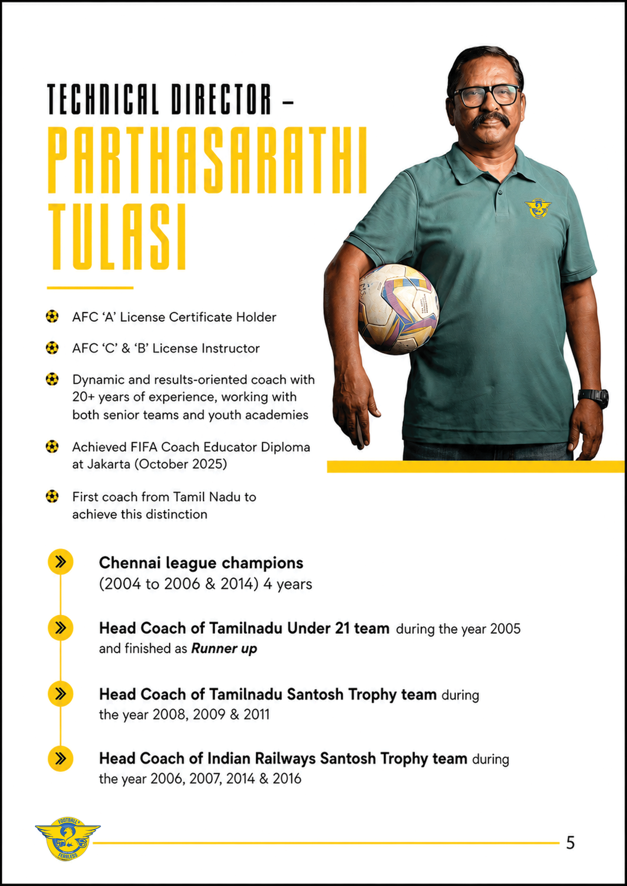 Technical Director Parthasarathi Tulasi